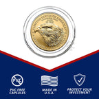 32.7mm Direct Fit Coin Holders for 1oz Gold Eagles