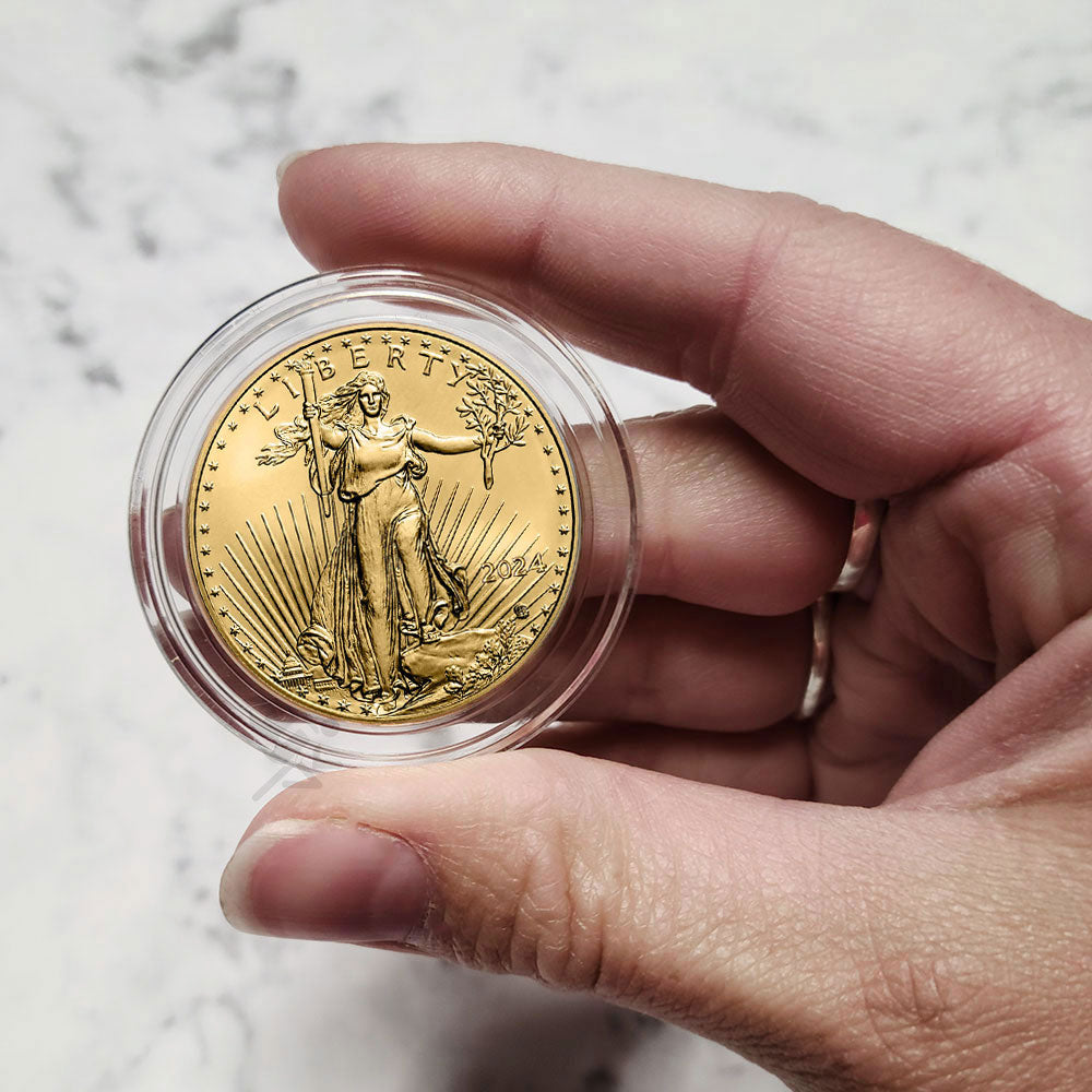 32.7mm Direct Fit Coin Holders for 1oz Gold Eagles
