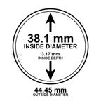 38.1mm Direct Fit Coin Holders for 1oz Silver Dollars