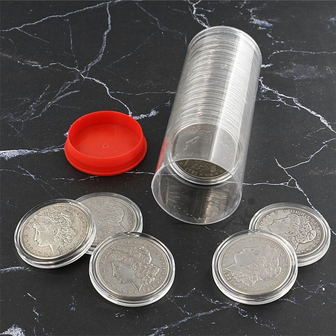 38.1mm Direct Fit Coin Holders for 1oz Silver Dollars