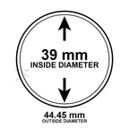 39mm Direct Fit Coin Holders for 1oz Silver Rounds