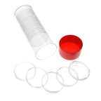 Capsule Tube & 20 Direct Fit 40.6mm Coin Holders for 1oz Silver Eagles