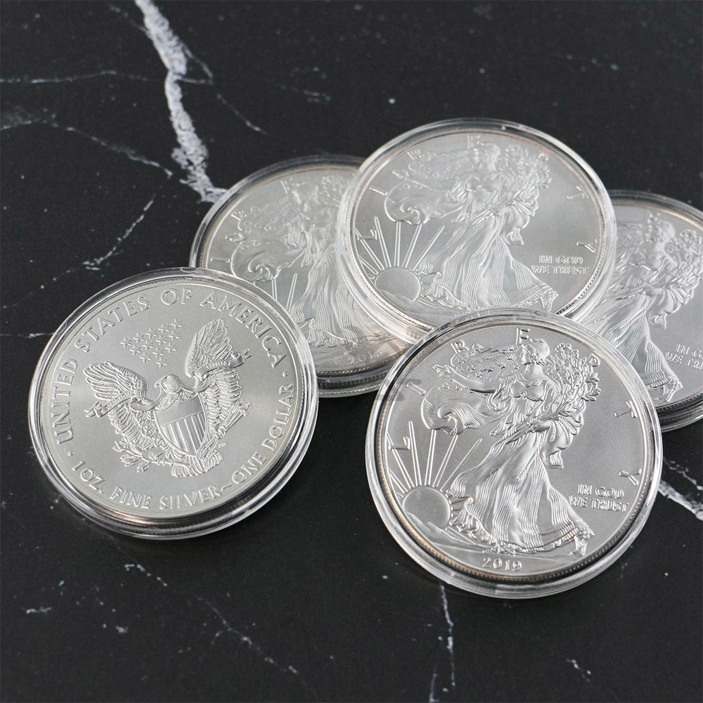 40.6mm Direct Fit Coin Holders for 1oz Silver Eagles OnFireGuy