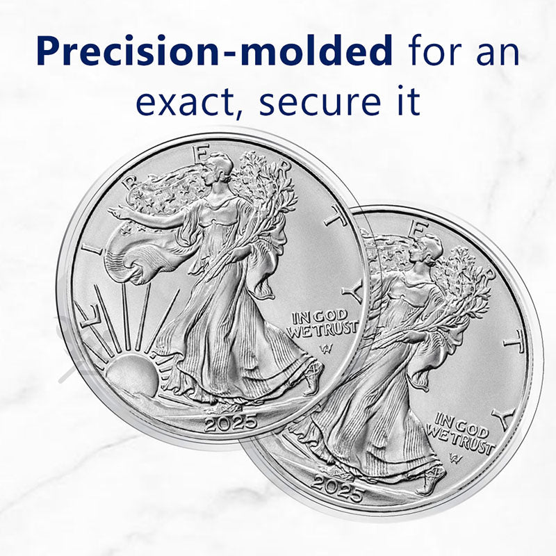 H40 Direct Fit Coin Holders for 40.6mm 1oz Silver Eagles