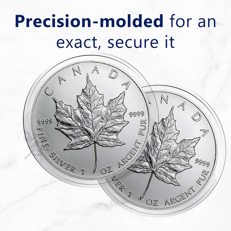 H$5ML Direct Fit Coin Holders for 38mm 1oz Silver Maple Leaf