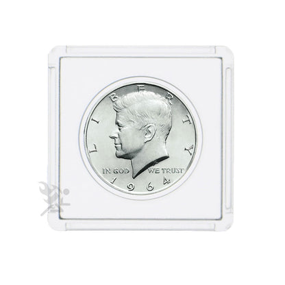 Edgar Marcus Snap-Tite 2x2 Plastic Coin Holders for Half Dollar, 25 ct Box