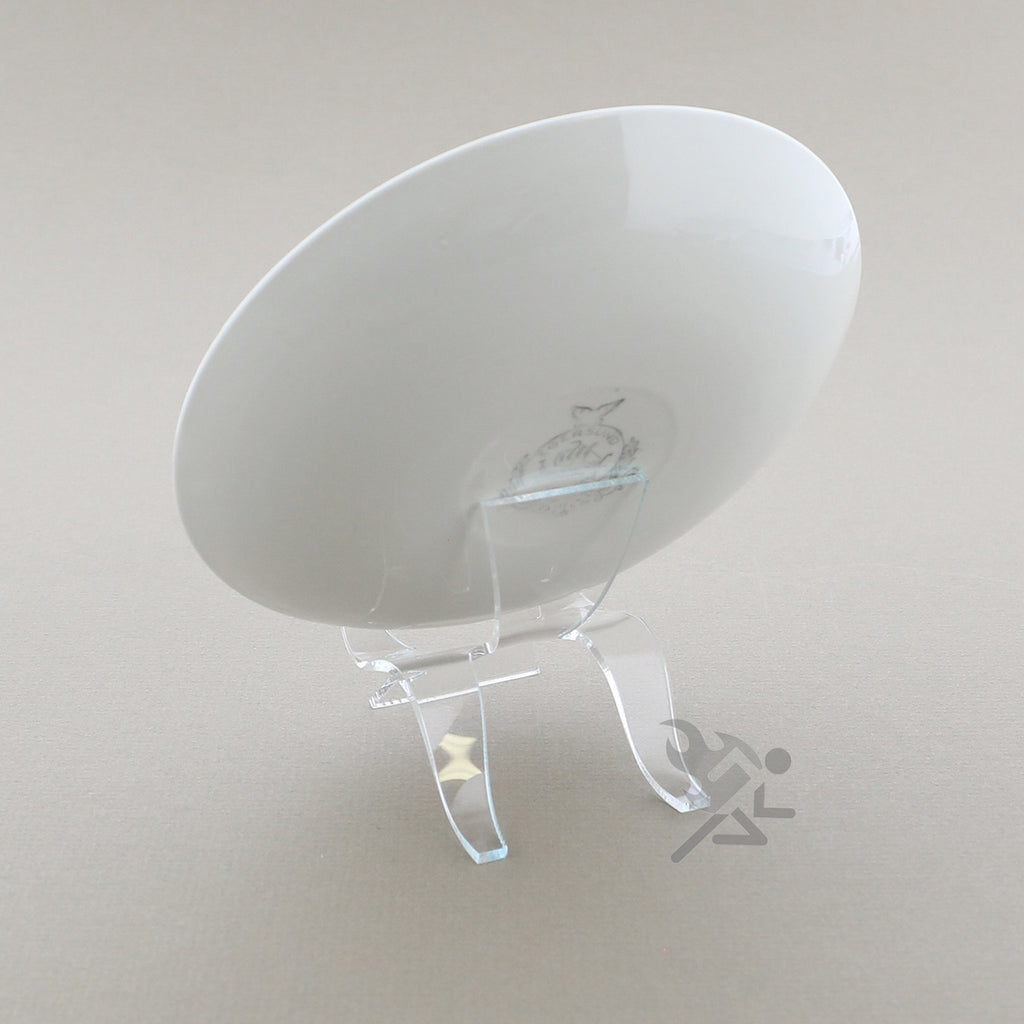 2-5/8" Clear Acrylic High Back Cradle Display Stand Easel w/ Deep Shelf