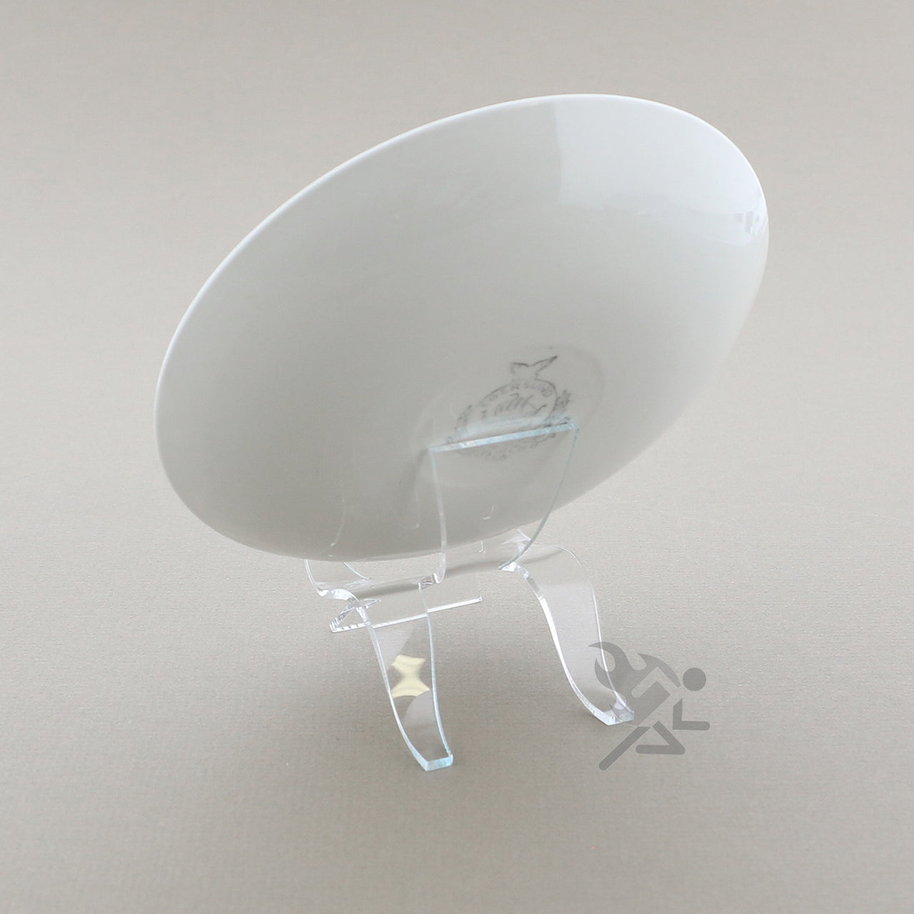 2-5/8" Clear Acrylic High Back Cradle Display Stand Easel w/ Deep Shelf