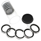 Capsule Tube & 10 High Relief 39mm Ring Fit Coin Holders for 2oz Biblical Coins