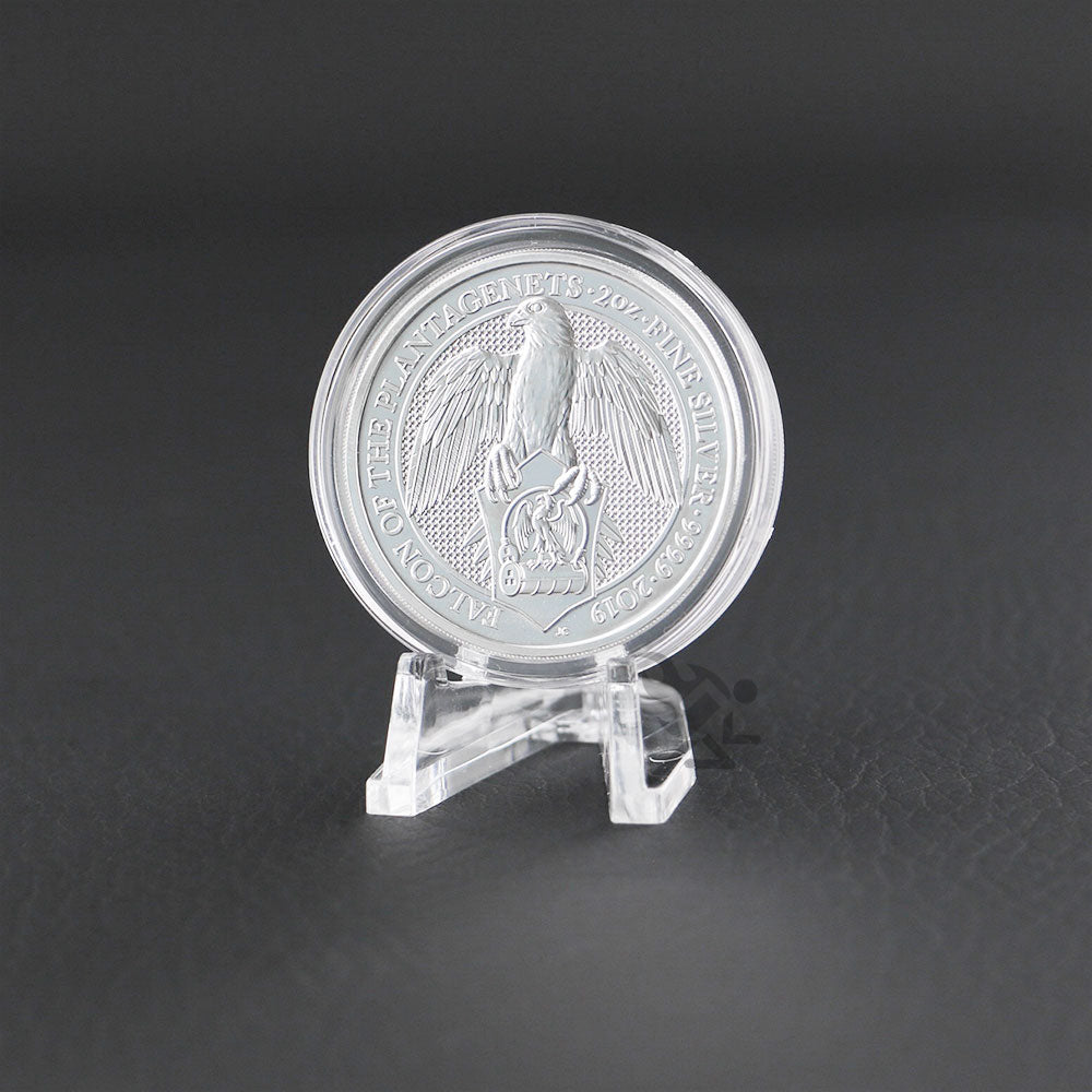 Capsule Tube & 15 High Relief 39mm Direct Fit for 2oz Queen's Beast & 2oz Biblical Series