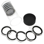 Capsule Tube & 10 High Relief 40mm Ring Fit Coin Holders for 2oz Elemetal Coins