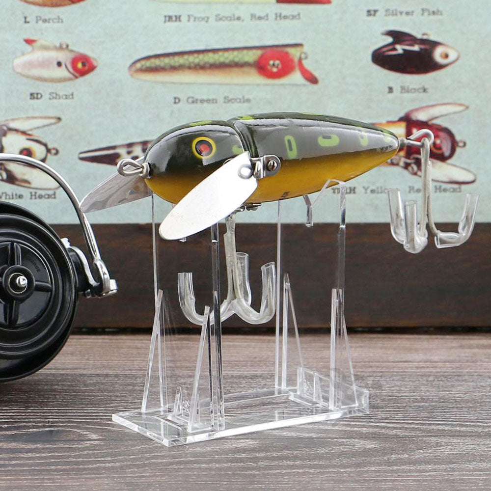 Onfireguy 250-Pack Large Adjustable Clear Acrylic Fishing Lure Display Stand Easels for Large Fishing Lures, Wildlife Calls, and Knives