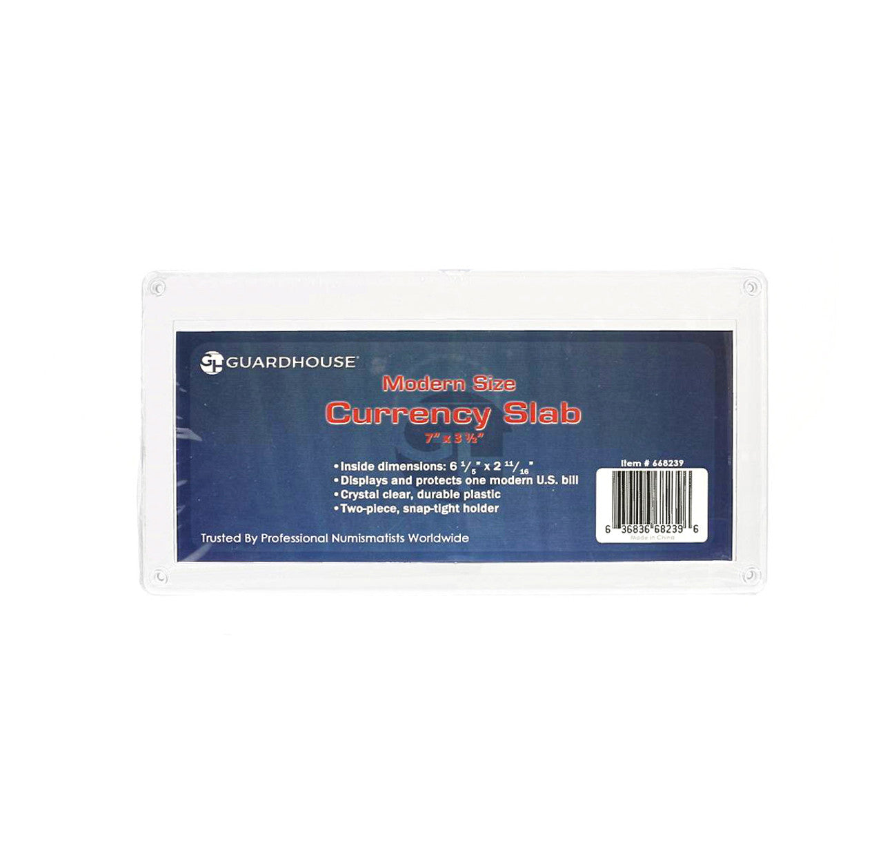 Modern USA Currency Slab Protector for Regular Bills