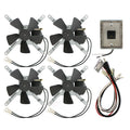 RFK 1007 Heat Activated Fireplace Fan Blower Complete Kit