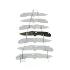 Multiple Tier Knife Holder Display Stand, Holds 7 Alternating Knives