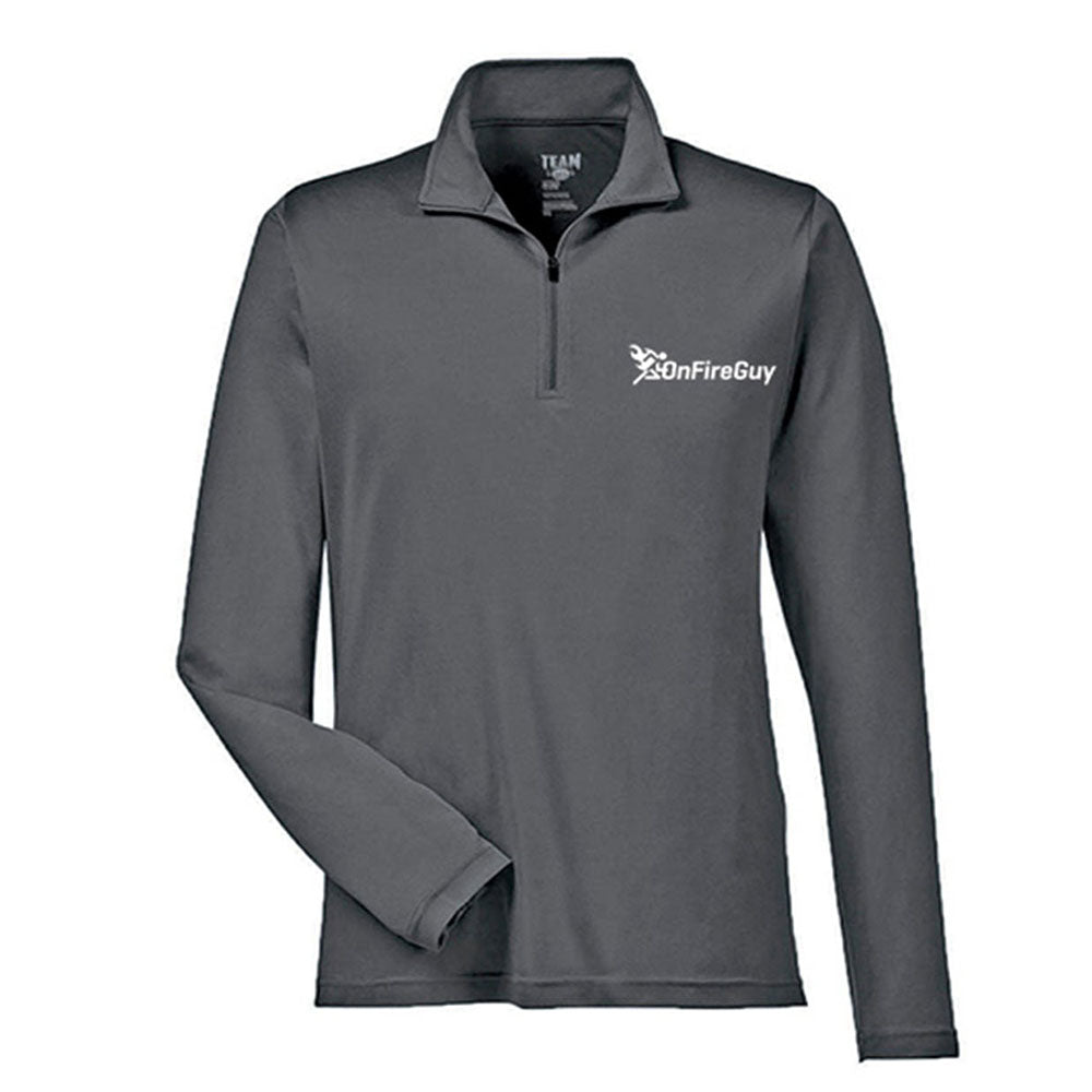 OnFireGuy Ladies Grey Quarter Zip