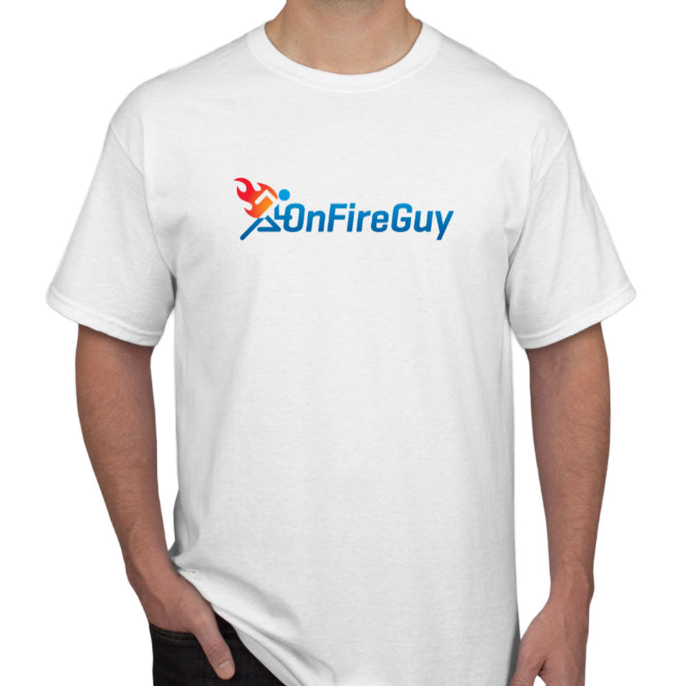 OnFireGuy Men's White Tee