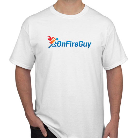 OnFireGuy Men's White Tee