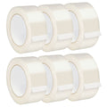 Crystal Clear Transparent Packing Tape (6 Rolls x 110 Yards)