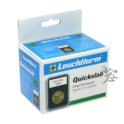 Quickslab 16mm Coin Capsule Slab 1/10oz Eagles Leaf 5 Pack