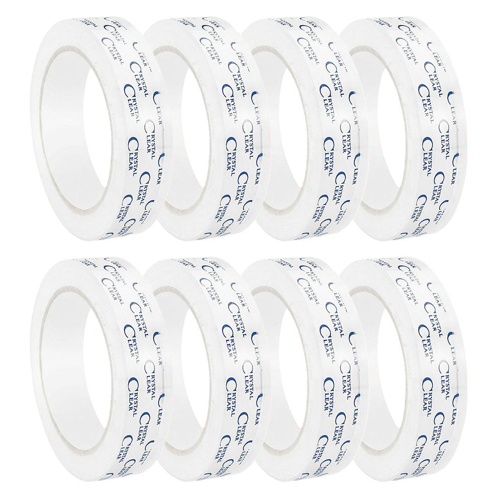 Crystal Clear Transparent Tape, 8 Rolls