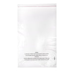 Permanent Seal 8x10" Clear Product Bags with Suffocation Warning