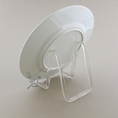 Clear Acrylic Plate Display Stand, 5" Rod Easels