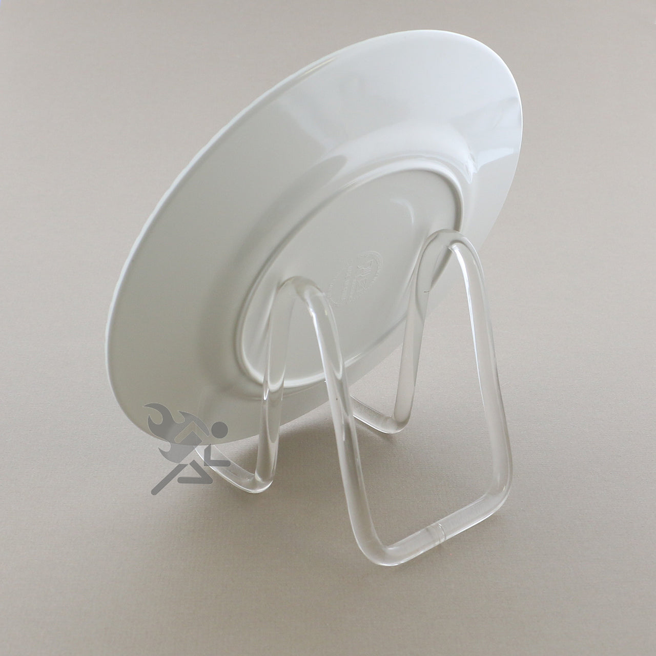 Clear Acrylic Plate Display Stand, 3" Rod Easels