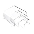 Clear Acrylic 3-Piece Display Risers for Action Figures Cupcake Candy Treat Display