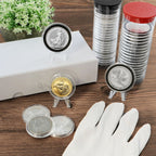 OnFireGuy Display Easels shown displaying silver and gold coins