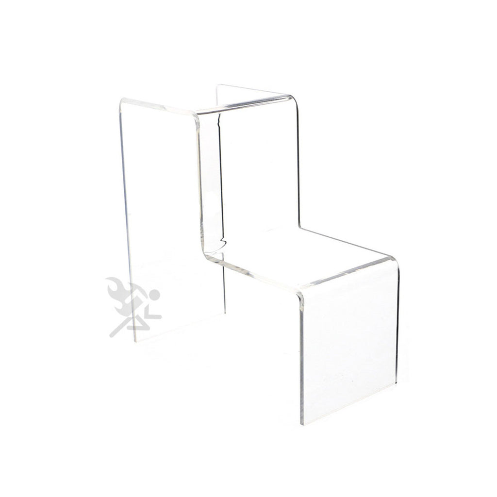 Acrylic 2-Step Stair Display Riser Stand for Figurines, Decorations, O ...