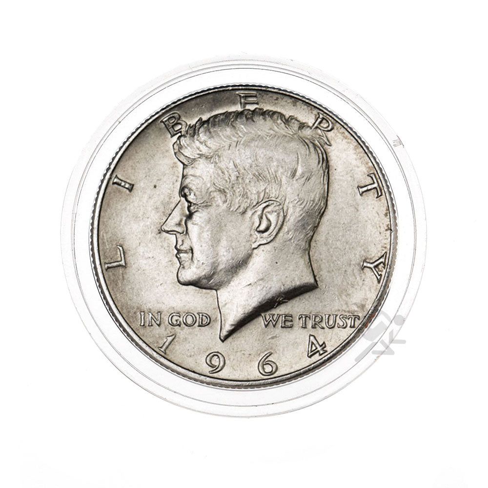 Capsule Tube & 20 Direct Fit 30.6mm Coin Holders for US Half Dollars