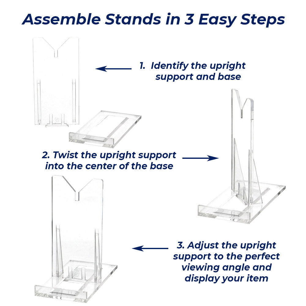 Large Two-Piece Adjustable Display Stand Easels