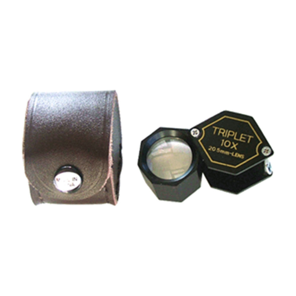 10x Magnifier - 20.5mm Lens Hexagonal Loupe