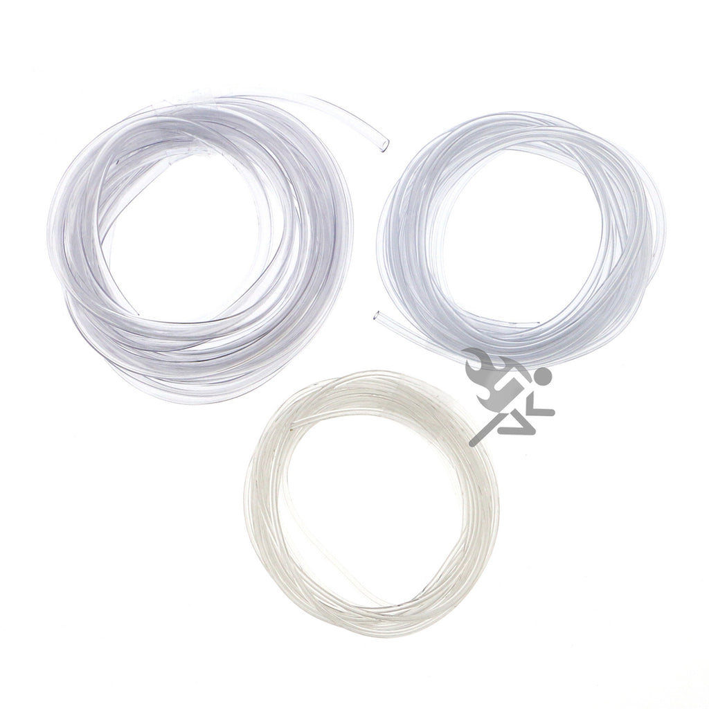 3 Size Variety Pack of Clear Flexible Vinyl Tubing