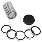 Capsule Tube & 15 Ring Fit X40mm Coin Holders for 2oz Gold Kangaroo