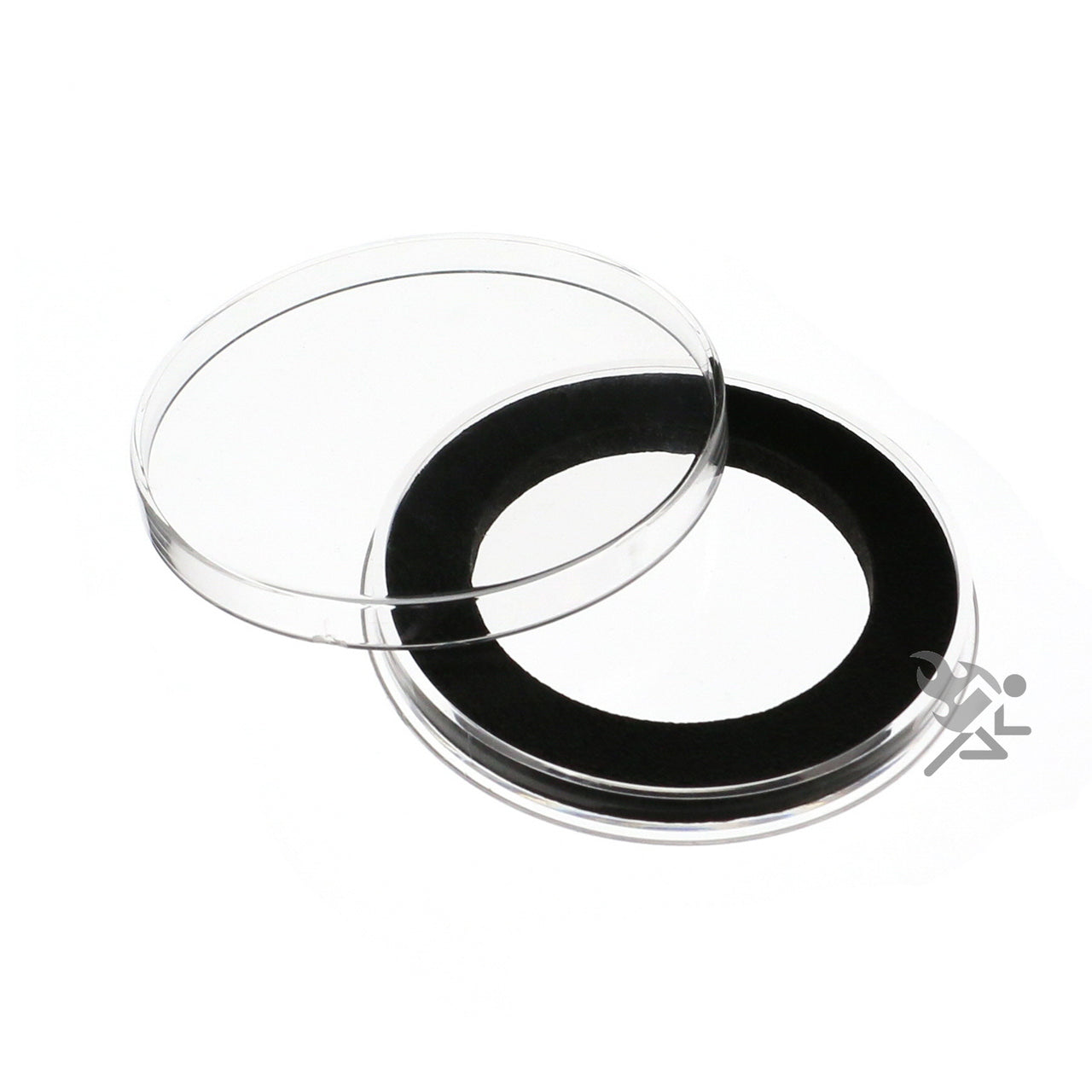 Air-Tite Y46mm Black Ring Capsules  for 2oz Silver Shield Rounds