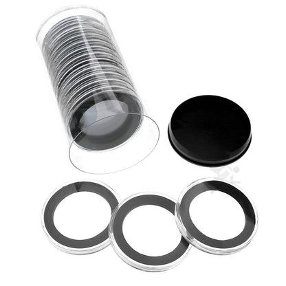 Capsule Tube & 15 Ring Fit Y50mm Coin Capsules for 2oz Silver Lunar 1