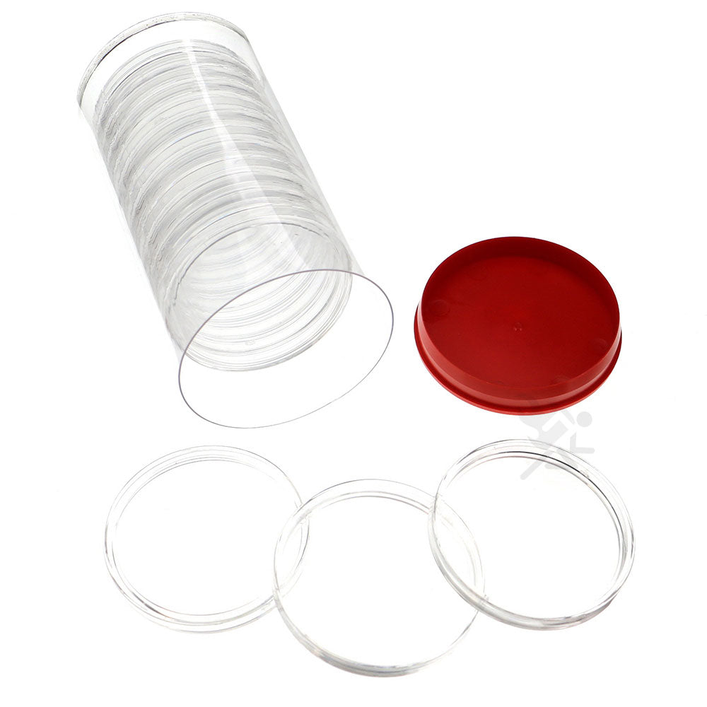 Capsule Tube & 15 Direct Fit Y63 Coin Capsule Holders