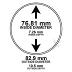 76.81mm Direct Fit Coin Holders for 10oz Silver Rounds