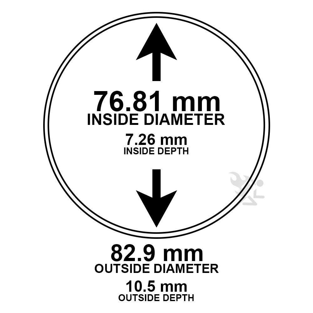 76.81mm Direct Fit Coin Holders for 10oz Silver Rounds