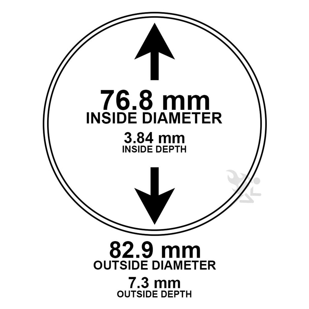 76.8mm Direct Fit Coin Holders for 5oz America the Beautiful