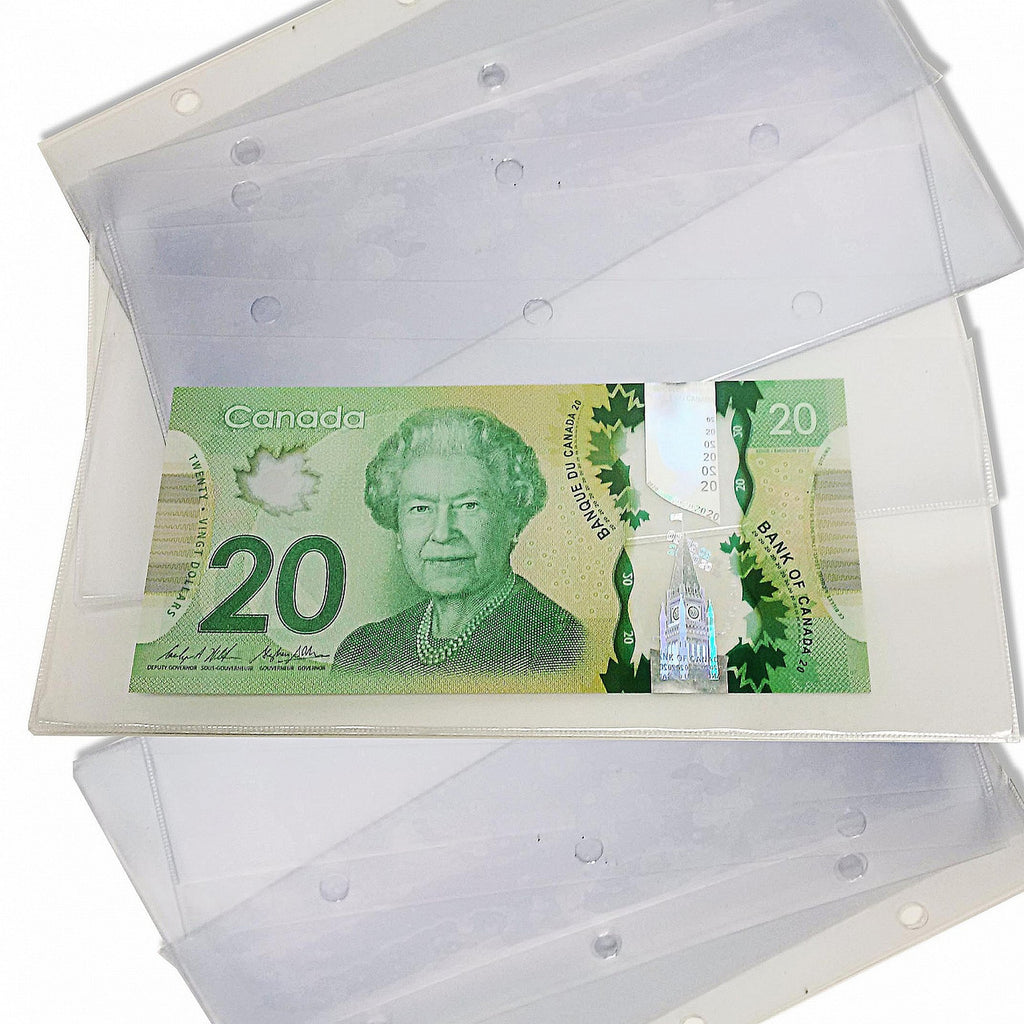 Classic Currency Album 3-Ring Binder Refill Pages 10 Pack