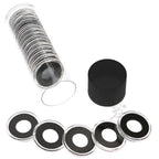 Capsule Tube & 20 Ring Fit 14mm Coin Holders for 1/20oz Gold Maple Leaf