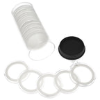 Capsule Tube & 20 Ring Fit 37mm Coin Capsules for 1oz Philharmonics