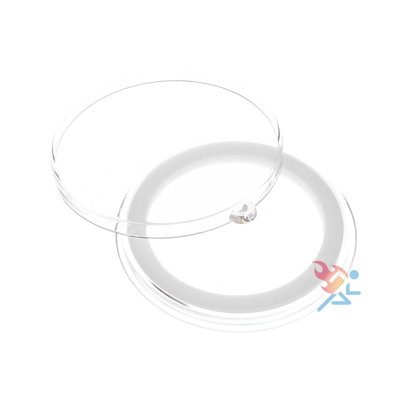 38mm Ornament Loop Ring Fit Coin Holders for 1oz Silver Dollars