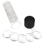 Capsule Tube & 20 Direct Fit 16.5mm Coin Holders for 1/10oz Gold Eagles