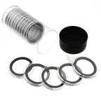 Capsule Tube & 15 Ring Fit X38mm Coin Holders for 1.5oz Canadian Wildlife Coins