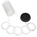 Capsule Tube & 15 Ring Fit X38mm Coin Holders for 1.5oz Canadian Wildlife Coins