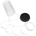 Capsule Tube & 15 Direct Fit 47.12 Coin Holders for 2oz Silver Rounds